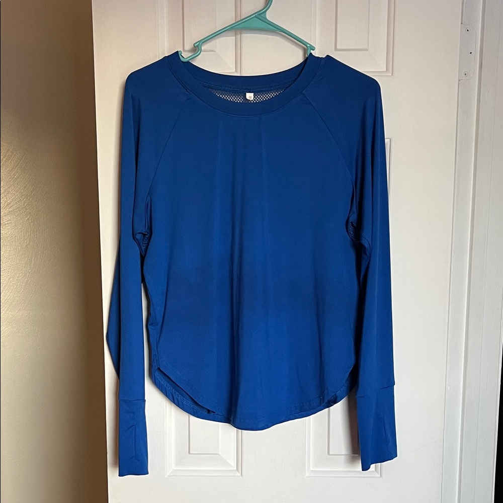 Blue Long Sleeve Women's Top